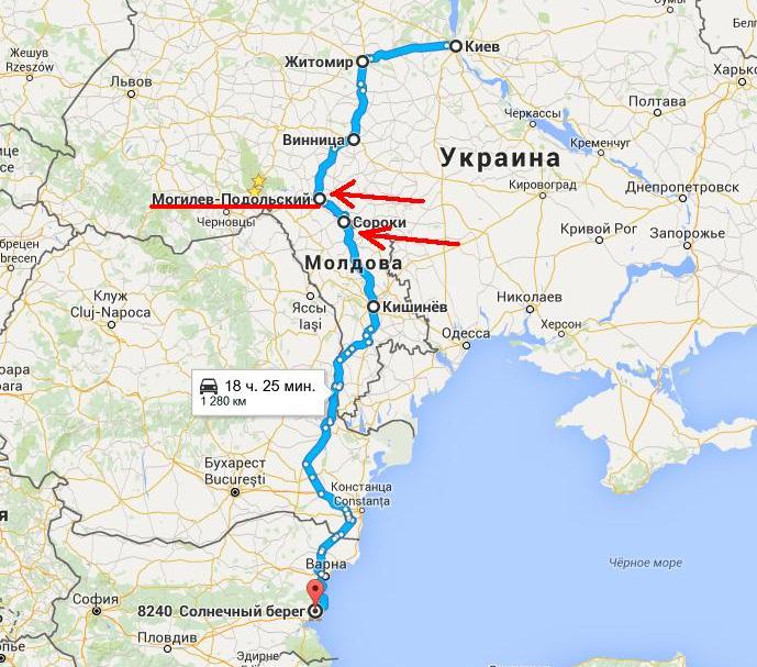 маршрут украина болгария на машине в болгарию фото 18