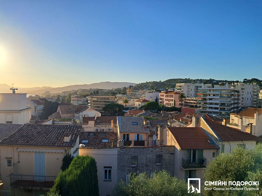 Пейзаж с холма Ле Сюке в Каннах
