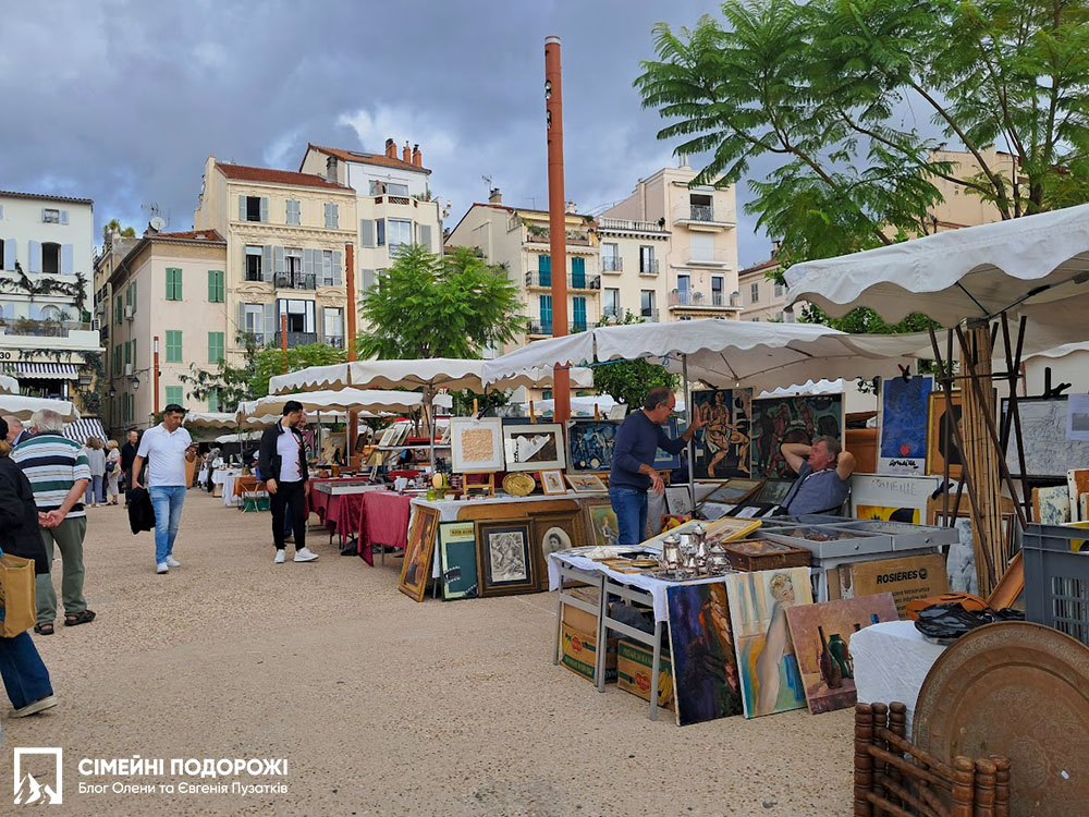 Канны за 1 день. Блошиный рынок возле Старого порта.