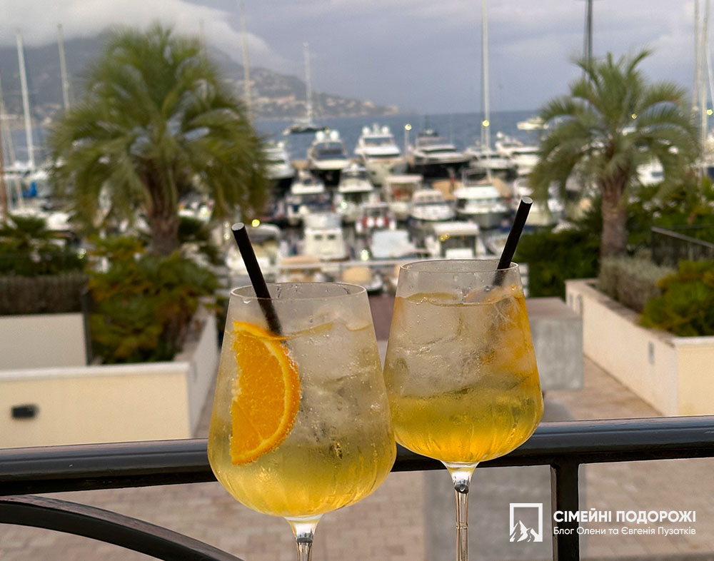 Сен-Жан-Кап-Ферра за 1 день. Бокал Spritz на набережній, біля порту і яхт. 