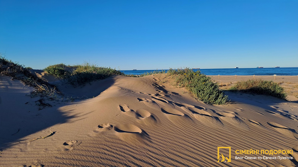 Природний парк Альбуфера біля Валенсії. Піщані пляжі й дюни.